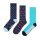 Happy Socks Unisex Socks, 3-pack – Everyday Crew, gift box, cotton blend Car 41-46 (UK 7,5-11,5)