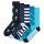 Happy Socks Unisex Socken, 5er Pack - Everyday Crew 5-Pack, Motivsocken, Baumwoll-Mix Sea 41-46