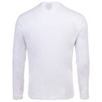 A|X ARMANI EXCHANGE Mens Long Sleeve - Long Sleeve, Round Neck, Logo, Cotton White M (Medium)