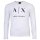 A|X ARMANI EXCHANGE Mens Long Sleeve - Long Sleeve, Round Neck, Logo, Cotton White XL (X-Large)