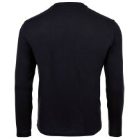 A|X ARMANI EXCHANGE Herren Langarmshirt - Longsleeve, Rundhals, Logo, Baumwolle Dunkelblau L