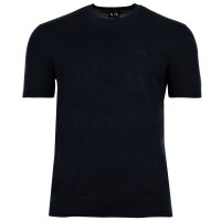 A|X ARMANI EXCHANGE Herren T-Shirt, Feinstrick - Rundhals, Baumwolle, uni Dunkelblau S
