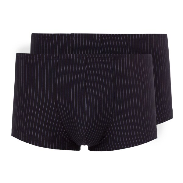 SKINY Herren Boxershorts, 2er Pack - Trunks, Pants, Cotton Stretch, Single Jersey Schwarz/Weiß M