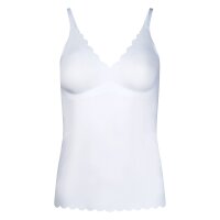 SKINY Women’s Spaghetti Top – Sensation, Top, V-Neck, Pads, Microfiber White S (Small)