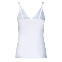 SKINY Women’s Spaghetti Top – Sensation, Top, V-Neck, Pads, Microfiber White S (Small)