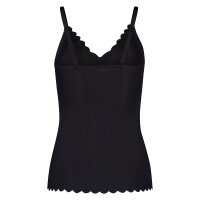 SKINY Damen Spaghetti-Shirt - Sensation, Top, V-Ausschnitt, Pads, Mikrofaser Schwarz S