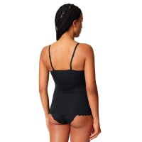 SKINY Women’s Spaghetti Top – Sensation, Top, V-Neck, Pads, Microfiber Black S (Small)