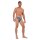 HOM Herren Badeslip - Maiolica, Swim Micro Briefs, Stretch, gemustert Blau/Weiß S