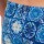 HOM Herren Badeslip - Maiolica, Swim Micro Briefs, Stretch, gemustert Blau/Weiß S