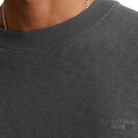 Marc OPolo Denim Mens T-Shirt - Slub Jersey Quality, Regular Fit, Cotton, Solid Color Dark Grey M (Medium)