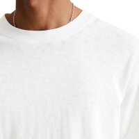 Marc OPolo Denim Herren T-Shirt - Slub-Jersey-Qualität, Regular Fit, Baumwolle, einfarbig Weiß S
