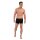 HOM Herren Boxershorts, 3er Pack - LEONARD #2, Boxer Briefs, Unterwäsche, Baumwollmischung, einfarbig Schwarz S