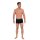 HOM Herren Boxershorts, 3er Pack - LEONARD #2, Boxer Briefs, Unterwäsche, Baumwollmischung, einfarbig Schwarz S