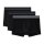 HOM Men Boxer Shorts, 3-Pack - LEONARD #2, Boxer Briefs, Underwear, Cotton Blend, Plain Colour Black S (Small)