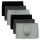 Seidensticker Men boxer shorts, pack of 6 – Trunk 6-pack, single jersey, cotton blend, plain colour Black/Grey M (Medium)