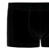 Seidensticker Men boxer shorts, pack of 6 – Trunk 6-pack, single jersey, cotton blend, plain colour Black M (Medium)