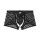 WOH Herren Boxer-String - Pure Seduction, Netz, Spitze, Logobund Schwarz S