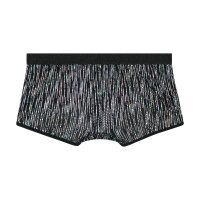 WOH Men Boxer Shorts - Pure Seduction, Trunk, Glitter, Lace, Logo Waistband Black S (Small)