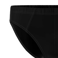 Seidensticker Men Briefs, pack of 6 – briefs, pack of 6, single jersey, cotton blend, plain colour Black M (Medium)