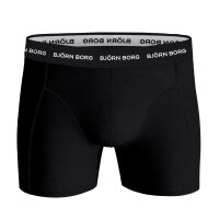 BJÖRN BORG Herren Boxershorts, 7er Pack - Cotton Stretch Boxer, Logobund, Unterhose, Baumwollmischung Schwarz M