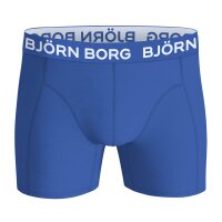 BJÖRN BORG Herren Boxershorts, 7er Pack - Cotton Stretch Boxer, Logobund, Unterhose, Baumwollmischung Blau/Grün L
