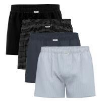 Seidensticker Herren Web-Boxershorts, 4er Pack - Boxer...