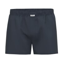 Seidensticker Herren Web-Boxershorts, 4er Pack - Boxer 4-Pack, Baumwolle, Logo Blau M