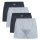 Seidensticker Men Woven Boxer Shorts, 4-Pack - Boxer 4-Pack, Cotton, Logo Blue M (Medium)