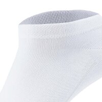 Camano Unisex Socken, 7er Pack - Sneakersocken, Baumwollmischung, einfarbig Weiß 2 39-42