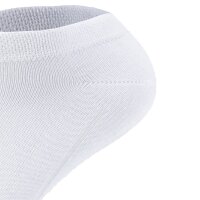 Camano Unisex Socks, Pack of 7 - Sneaker Socks, Cotton Blend, Plain Colour White 2 39-42 (UK 6-8)
