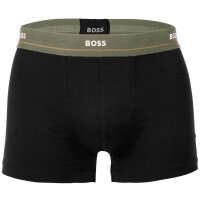 BOSS Herren Boxershorts, 5er Pack - Essentials Trunks, Logo, Baumwollmischung Schwarz M