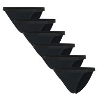 adidas Damen, Slip, 6er Pack - Sport Active Essential , Bikini, Unterwäsche, Logo, uni Schwarz L