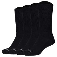 Camano Unisex Socks, 4-pack – Organic Diabetic Socks, Diabetic Socks, Plain Colour Black 35-38 (UK 2,5-5)