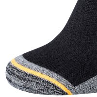 Camano Unisex Socken, 9er Pack - Work Socks, Baumwolle, Logo, einfarbig Schwarz 39-42