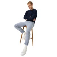 Brax mens chinos – Chuck Tri-Flex, modern fit, cotton blend, length 32 Blue 32W/32L