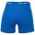Happy Shorts Herren Boxer Shorts, 4er Pack - Retro Jersey, einfarbig, Logobund Blau/Orange/Grün S
