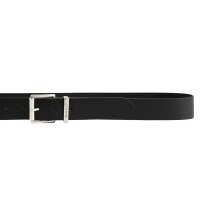 GANT Herren Gürtel - Logo Leather Belt, Ledergürtel, Schnalle mit Logo-Gravur Schwarz 85 cm