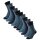 SCHIESSER Mens Socks, 10-pack – ‘Bluebird’, cotton blend, plain/patterned Blue/striped 39-42 (UK 6-8)