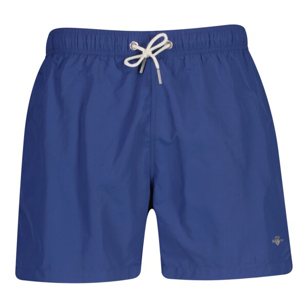 GANT mens swim shorts - SWIM SHORTS, swimming trunks, mesh insert, plain Blue M (Medium)