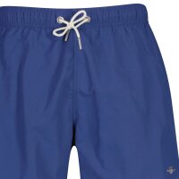 GANT Herren Badeshorts - Swim Shorts, Badehose, Mesheinsatz, einfarbig Blau M