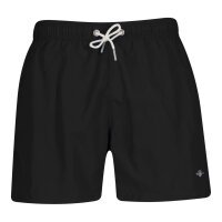 GANT mens swim shorts - SWIM SHORTS, swimming trunks, mesh insert, plain Black L (Large)