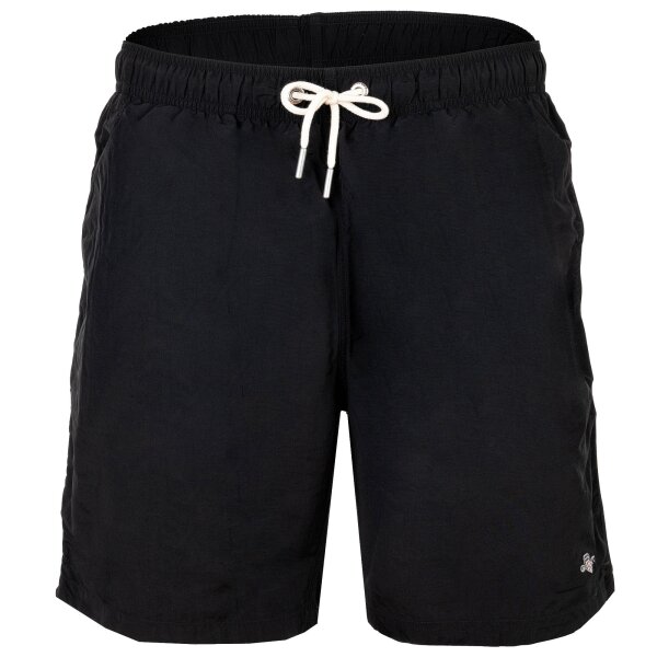 GANT Mens Swim Shorts - Swim Shorts Long, Swim Trunks, Mesh Insert, Solid Color Black M (Medium)