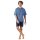 hajo Herren Schlafanzug, kurz - Klima-Light, Pyjama, Shorty, Baumwoll-Mix Blau L
