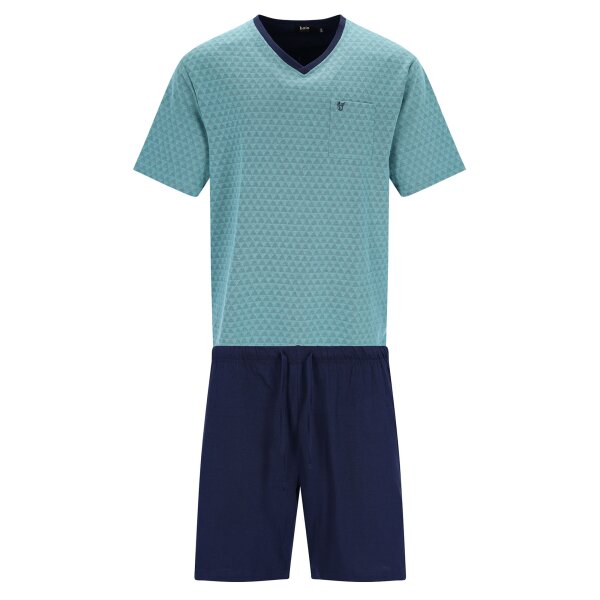 hajo Men Pyjamas, Short - Klima-Light, Pyjamas, Shorty, Cotton Blend Light blue M (Medium)