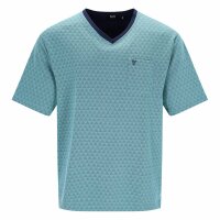 hajo Herren Schlafanzug, kurz - Klima-Light, Pyjama, Shorty, Baumwoll-Mix Hellblau M