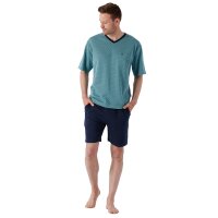 hajo Men Pyjamas, Short - Klima-Light, Pyjamas, Shorty, Cotton Blend Light blue M (Medium)