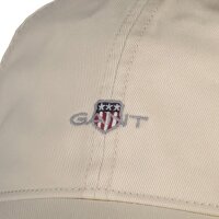 GANT Mens Cap - Shield Cotton Twill Cap, peaked cap, crest logo, cotton Beige One Size
