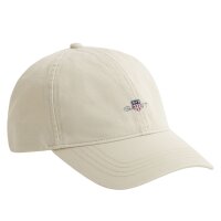 GANT Mens Cap - Shield Cotton Twill Cap, peaked cap, crest logo, cotton Beige One Size