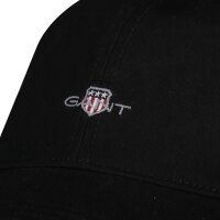 GANT Herren Cap - Shield Cotton Twill Cap, Käppi, Wappen-Logo, Baumwolle Schwarz One Size