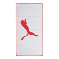 PUMA Unisex Towel - Team Towel Large, Cat Logo Print Red 70x140cm